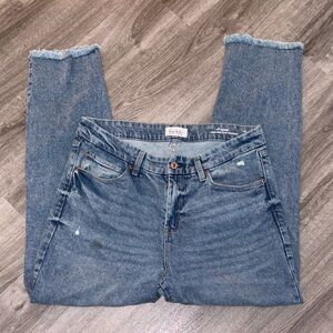 High Rise Slim Straight Leg Jeans